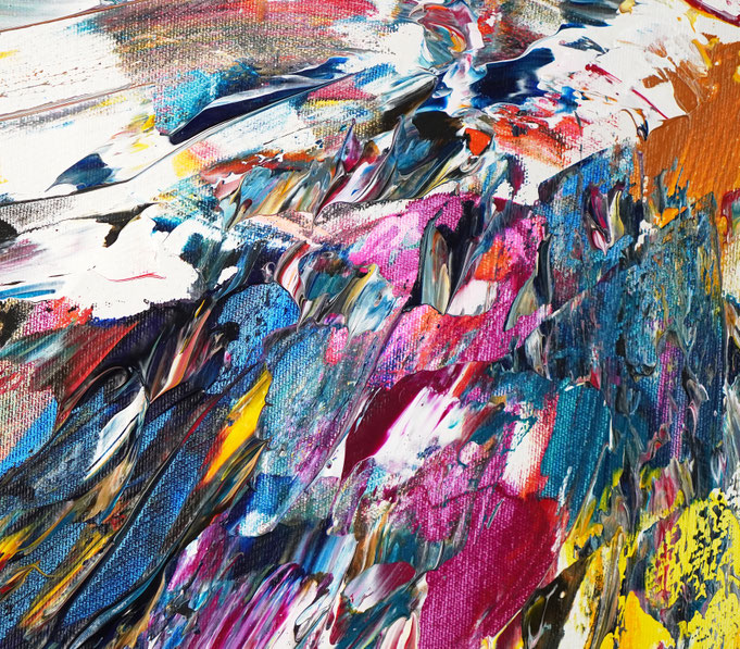 Detail des abstrakten Gemäldes