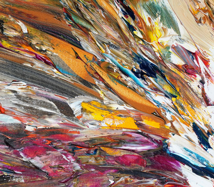 Detail des abstrakten, emotionalen Unikats