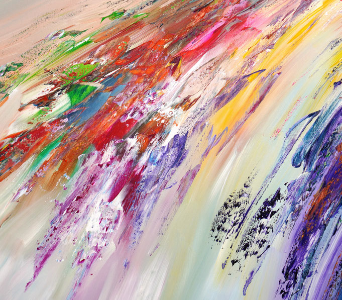 Detailfoto des abstrakten Gemäldes von Peter Nottrott