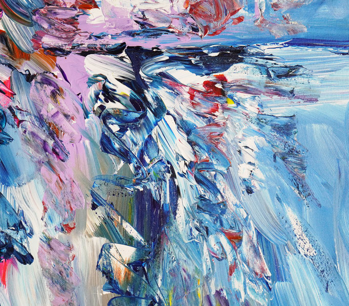 Detailfoto des Gemäldes Seaside Rendezvous M 7 vom Kunstmaler Peter Nottrott