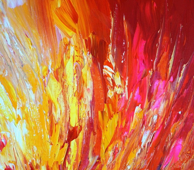 Detail des abstrakten Gemäldes