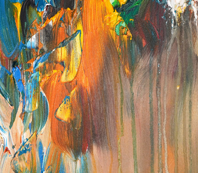 Detail des abstrakten Gemäldes