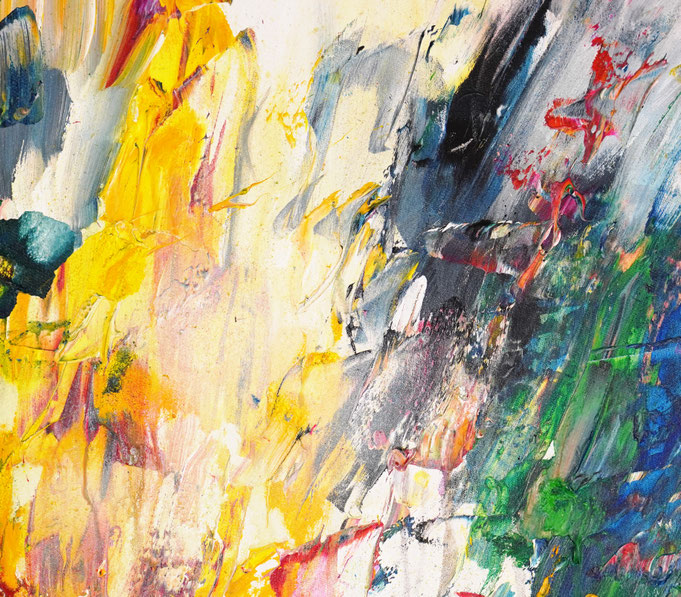 Detail des abstrakten, emotionalen Unikats