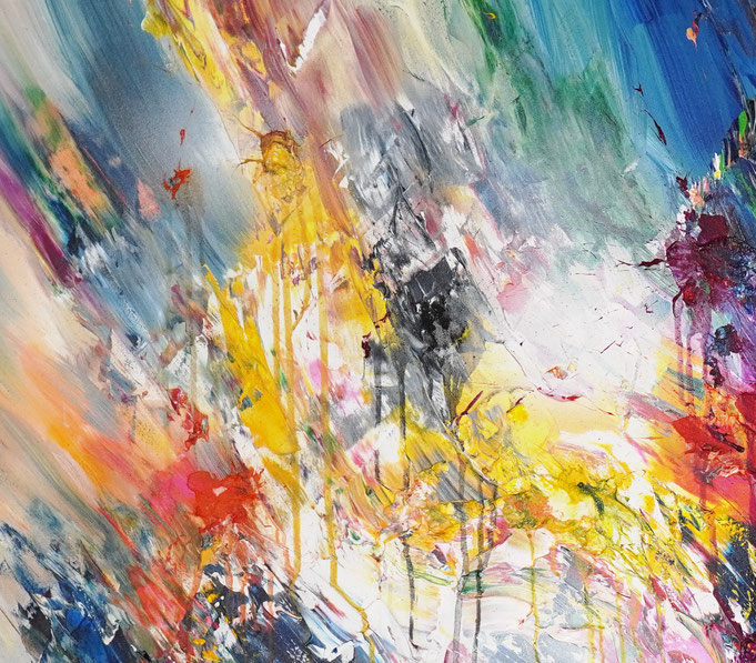 Detail des abstrakten, emotionalen Unikats