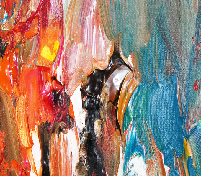 Detail des abstrakten Gemäldes