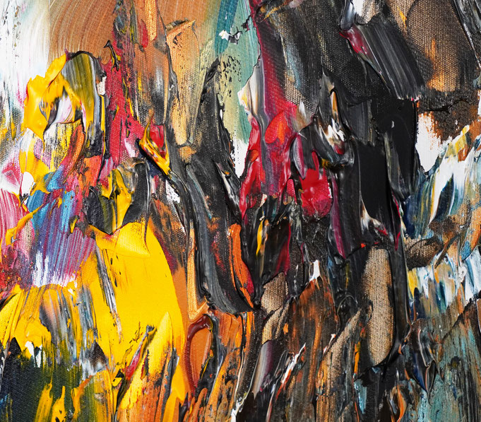 Detail des abstrakten Gemäldes