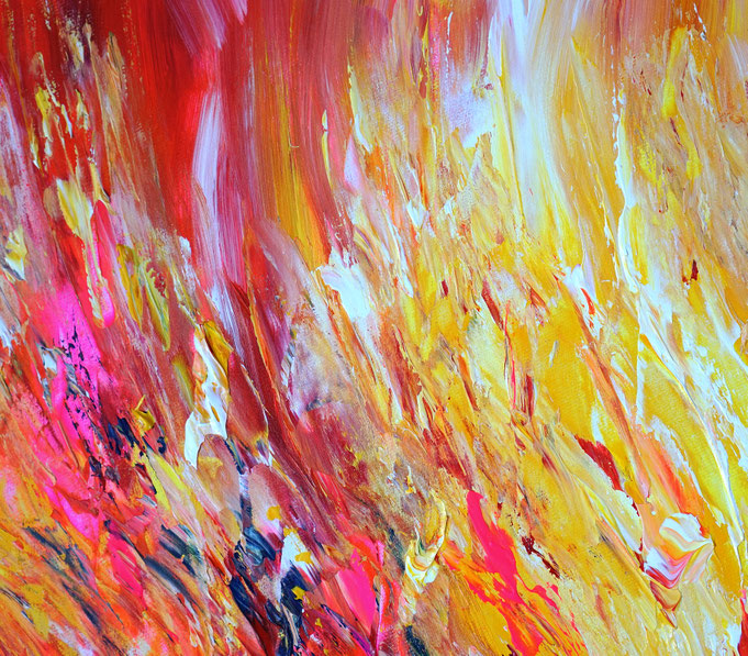 Detail des abstrakten Gemäldes