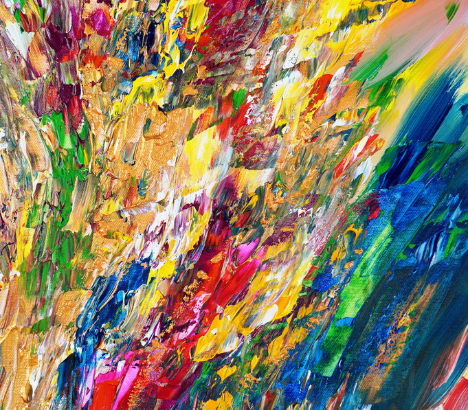 Detail des abstrakten Kunstgemäldes von Peter Nottrott