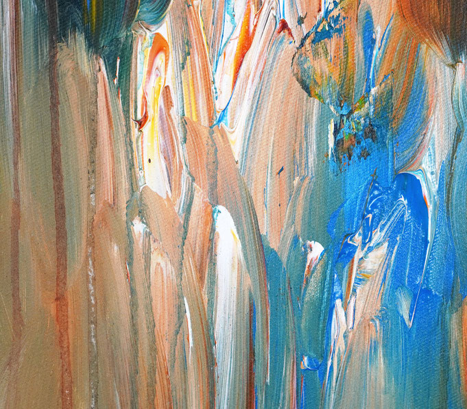 Detail des abstrakten Gemäldes