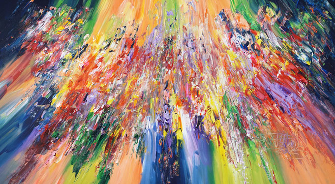 Moderne Malerei, Abstraktes Acrylgemälde