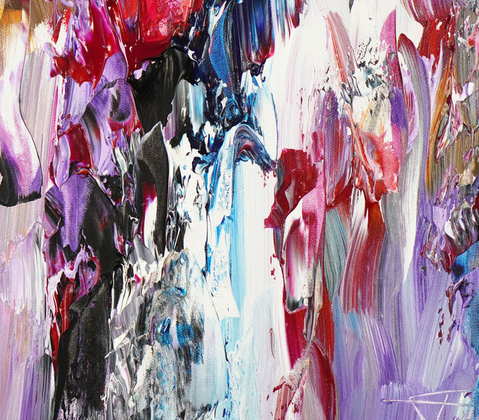 Detail des abstrakten, emotionalen Unikats