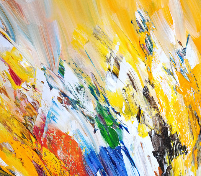 Detail des abstrakten Kunstgemäldes von Peter Nottrott