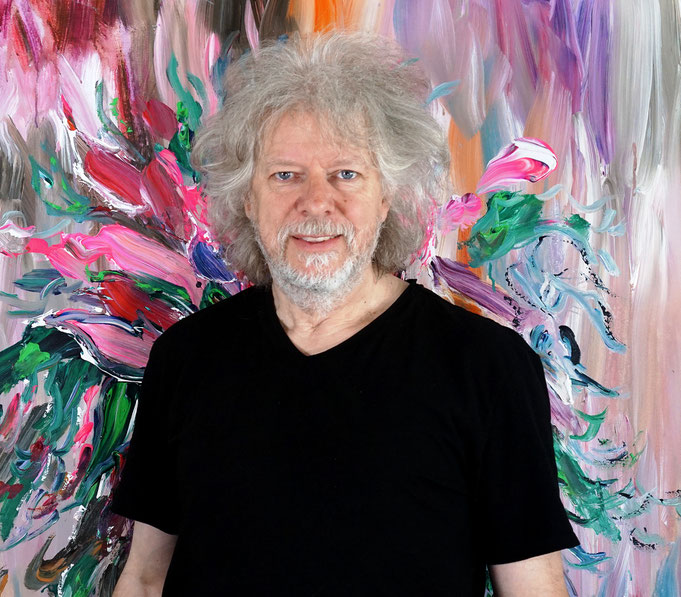 ... gerade fertig gemalt: Peter Nottrott mit Say It with Flowers M 1