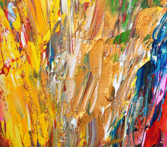 Detail des abstrakten Kunstgemäldes von Peter Nottrott