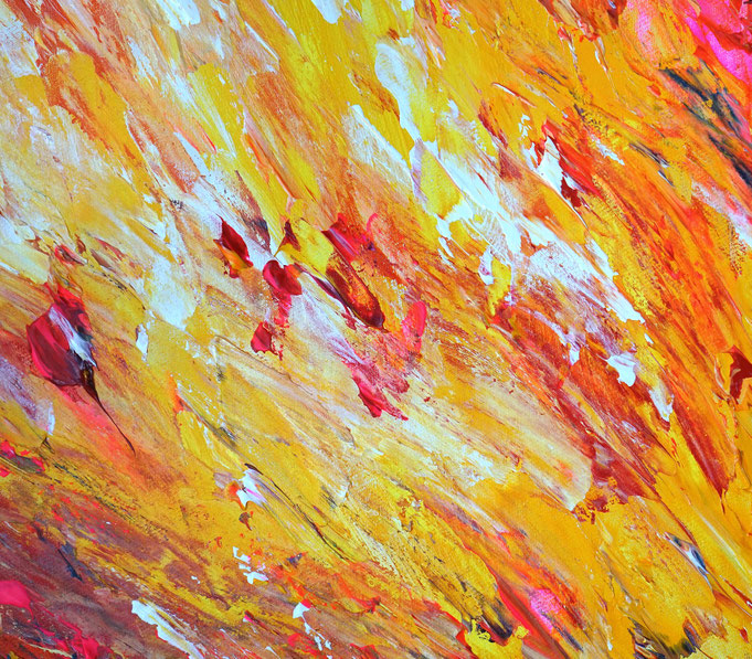 Detail des abstrakten Gemäldes