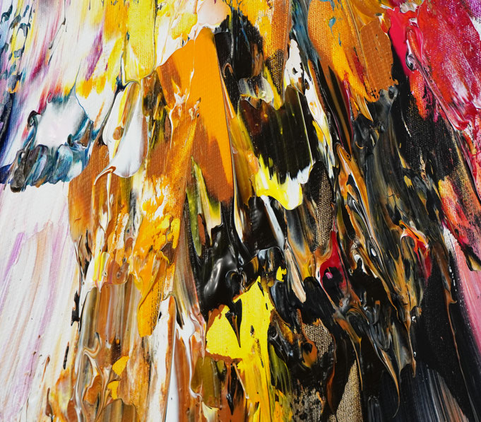 Detail des abstrakten Gemäldes