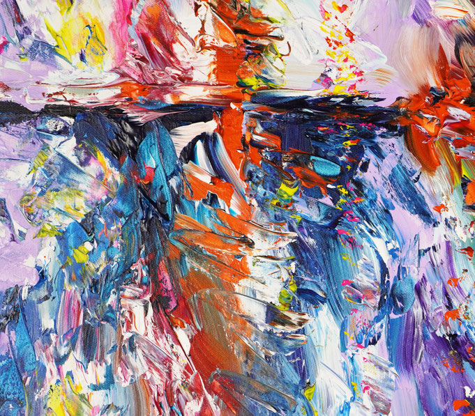 Detailfoto des Gemäldes Seaside Rendezvous M 7 vom Kunstmaler Peter Nottrott