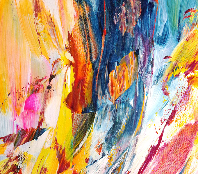 Detail des abstrakten, emotionalen Unikats