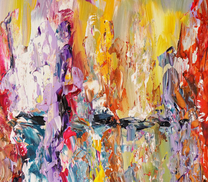 Detailfoto des Gemäldes Seaside Rendezvous M 7 vom Kunstmaler Peter Nottrott