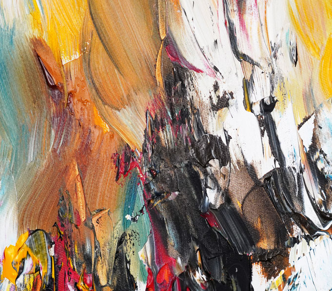 Detail des abstrakten Gemäldes