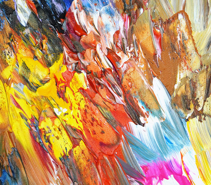 Detail des abstrakten Gemäldes