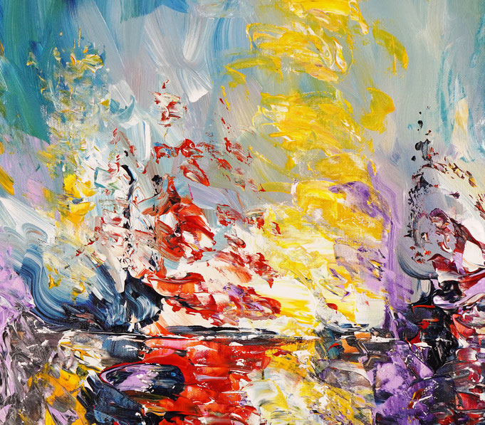 Detailfoto des Gemäldes Seaside Rendezvous M 6 vom Kunstmaler Peter Nottrott