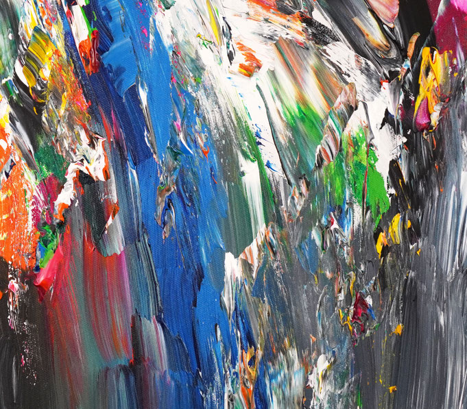 Detail des abstrakten Gemäldes