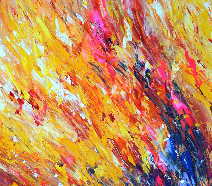 Detail des abstrakten Gemäldes