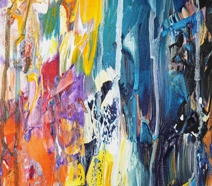 Detail des abstrakten Gemäldes