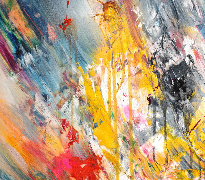 Detail des abstrakten, emotionalen Unikats