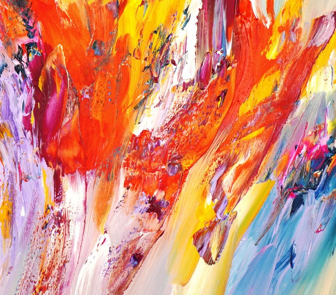 Detail des abstrakten, emotionalen Unikats