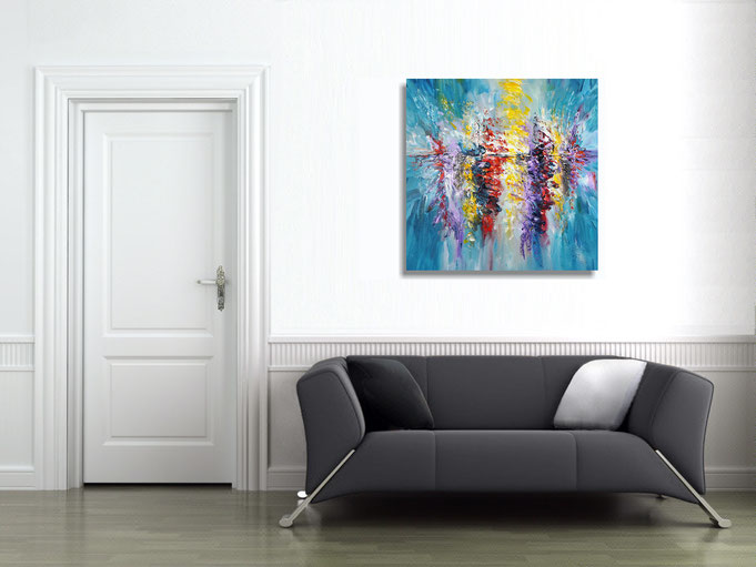 peter nottrott, Originalgemälde, acryl, blau,  maritim, Meer, Wasser, Wind, Wellen 