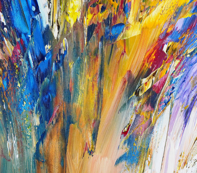 Detail des abstrakten Kunstgemäldes von Peter Nottrott