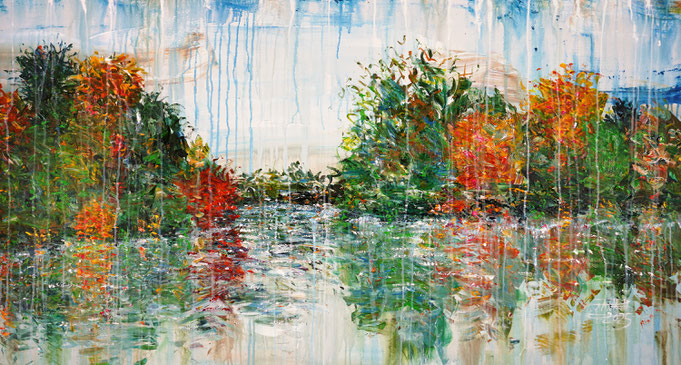 Stimmungsvolles Landschaftsgemälde des Kunstmalers Peter Nottrott 