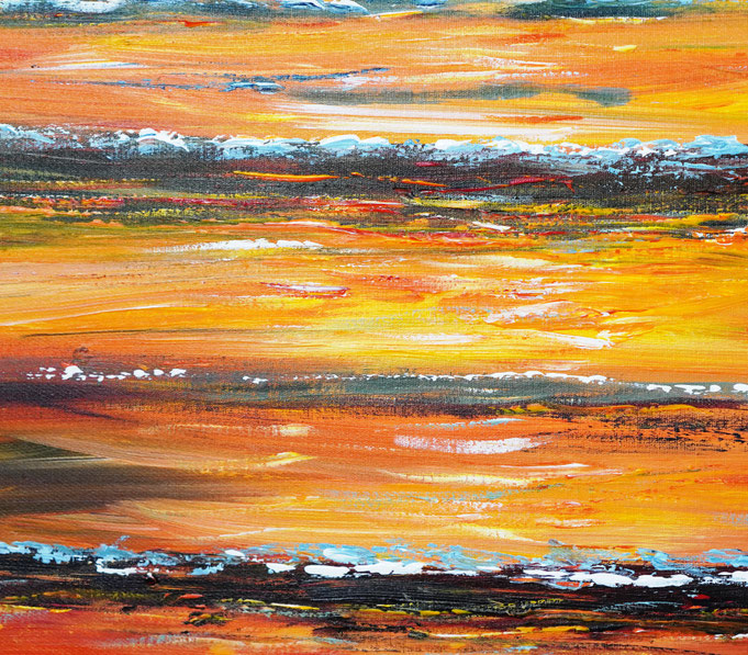 Detailfoto des Gemäldes "Romantic Seaside Sailing M 1", Acryl auf Leinwand