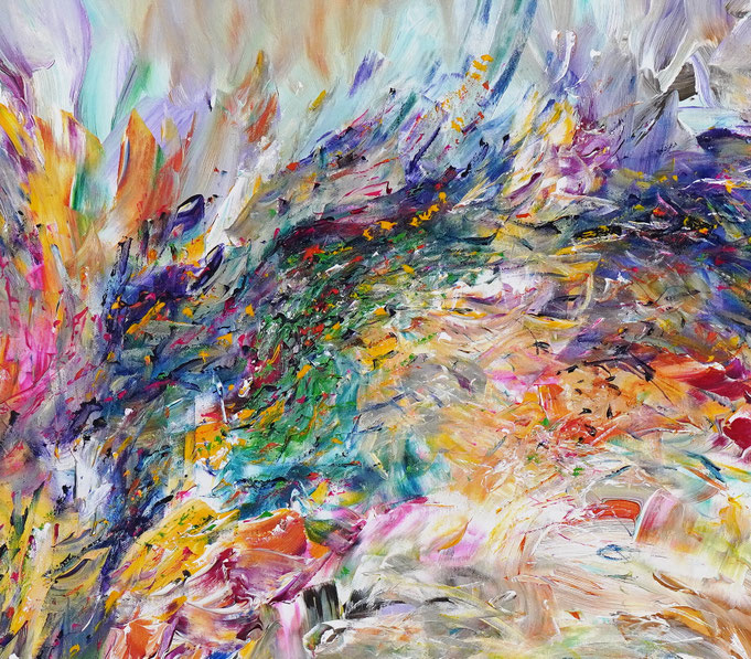 Detail des abstrakten, emotionalen Unikats