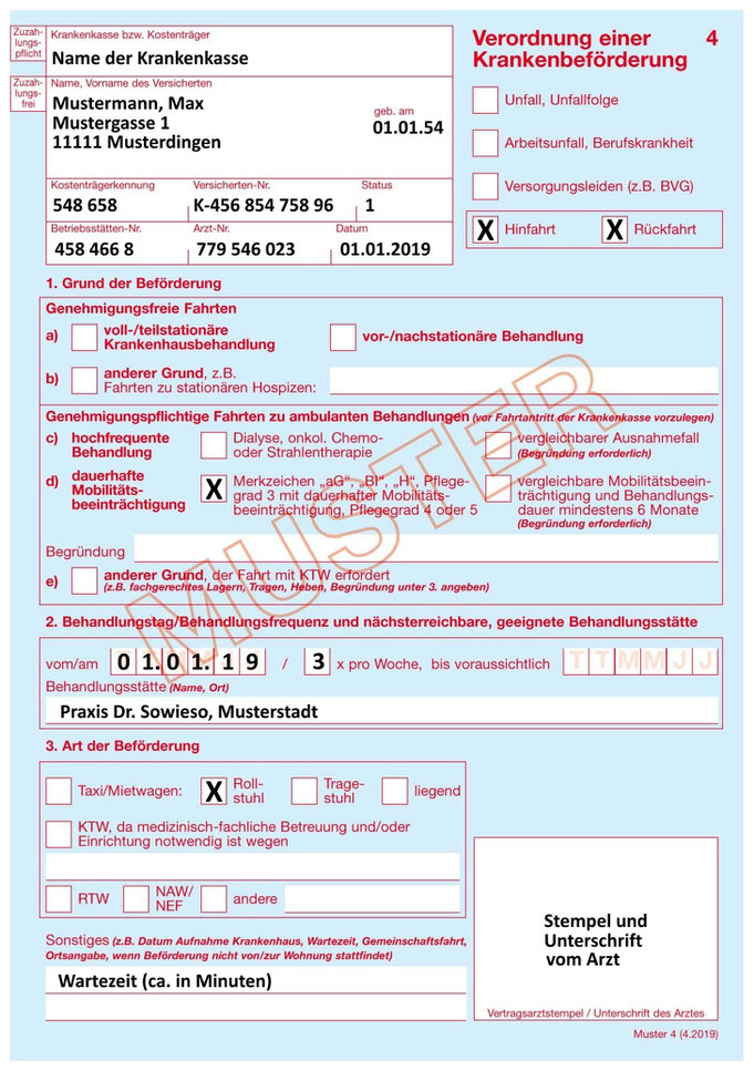 Kann Ich Hin- Und Rückfahrt Zum Arzt Steuerlich Absetzen Transportschein - fahrdienst-wellhoefers Webseite!