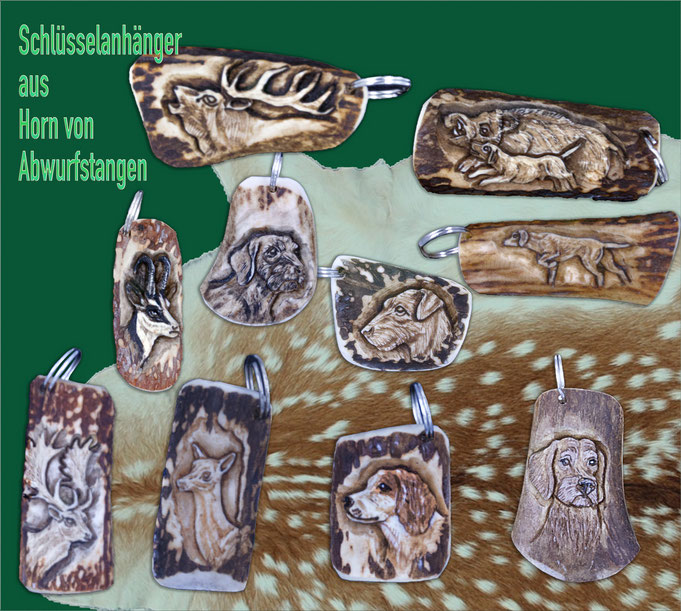 Schlüsselanhänger aus Horn