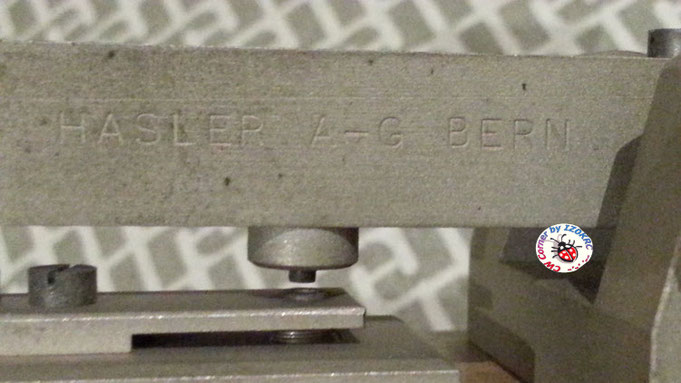 Hasler 3 terminal telepraph key - particular of write company in the main arm