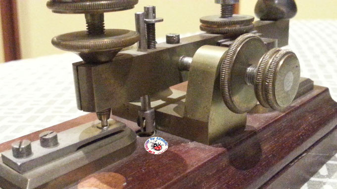 Hasler Telegraph key for Duplex morse system - particular of front regulation system