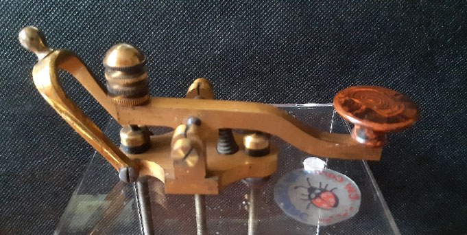 Tasto Channing & Farmer for fire allarm telegraph system - Key in open position