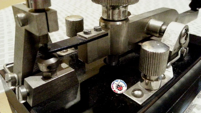 Ericsson Swedish long lever key - SRA / Navy Type.   Particular of regulation system and contact