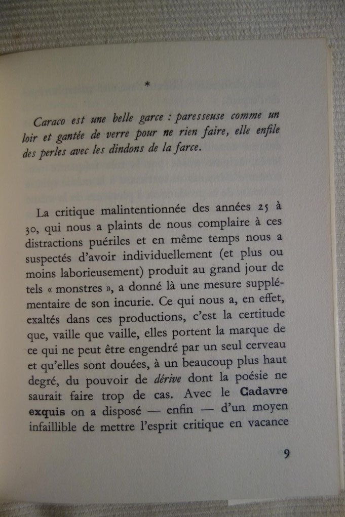 André Breton, Le cadavre exquis, son exaltation, livre rare, édition originale