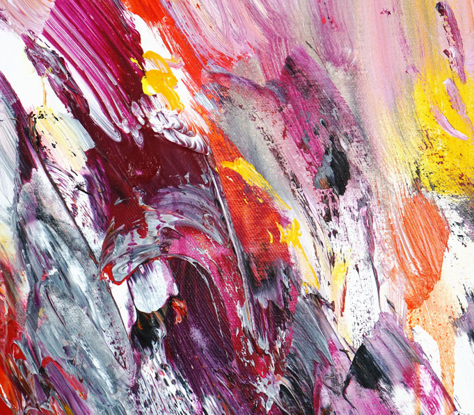 Detail des abstrakten, großen Gemäldes