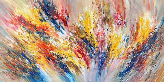 abstraktes Gemälde aus dem Atelier von Peter Nottrott kaufen