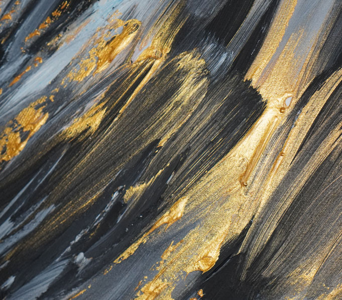 Detail des abstrakten Gemälde im großen Panoramaformat