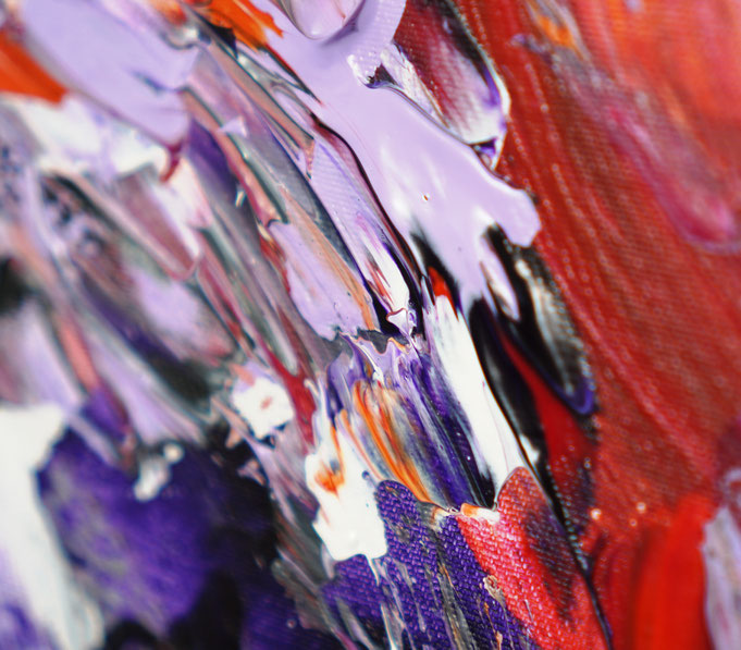 Detail des abstrakten Gemäldes im Großformat vom Kunstmaler Peter Nottrott