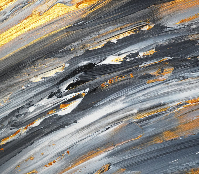 Detail des abstrakten Gemälde im großen Panoramaformat