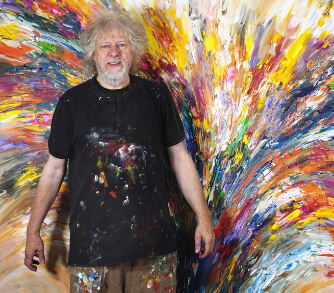 .. gerade fertig gemalt: Peter Nottrott mit Celebration XXXL 1