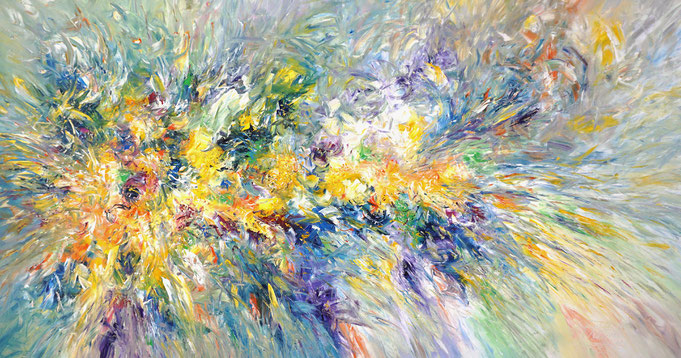 abstraktes Gemälde, direkt aus dem Atelier von Peter Nottrott kaufen